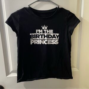 The Children's Place Black 'I'm the Birthday Princess' Tee